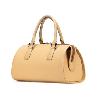 Burberry Pre-owned Handbags, female, Beige, Size: ONE SIZE Pre-owned Leather Handbag