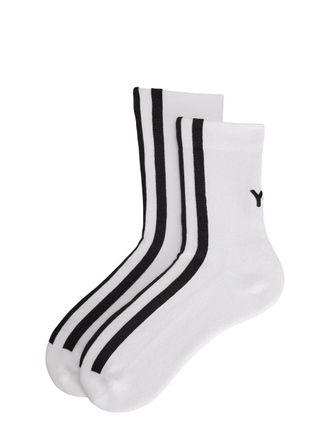 Yohji Yamamoto Strp Sock Bianco