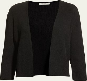 Lafayette 148 New York Cropped Open-Front Cardigan