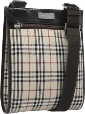 Burberry Borsa a spalla Pre-owned in tela - - Pre-owned - Donna - Beige - ONE SIZE