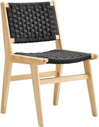 ModWay Saoirse Woven Rope Wood Dining Side Chair