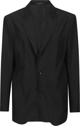 Tom Ford Parachute Poplin Blazer - Heren - Blazers - Zwart - L - Katoen - Jassen