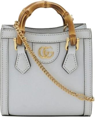 Gucci Pre-owned Mini Shoulder Bag - Dames - Vintage Mini Tas - Blauw - ONE Size - Leer - Vintage