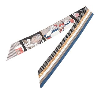 Hermès Grand Theatre Nouveau Silk Twilly Scarf