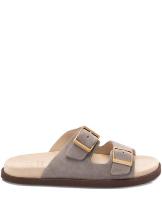 Brunello Cucinelli buckle-strap sandals - Grijs