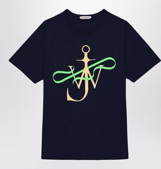 J.W.Anderson Navy T-Shirt With Logo Print