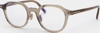 Tom Ford Blue Light Block Oval Mens Eyeglasses FT6011-K-B 045 51