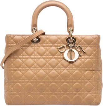 Dior Pre-owned Lady Dior Handbag - Dames - Vintage Handtas - Beige - ONE Size - Vintage