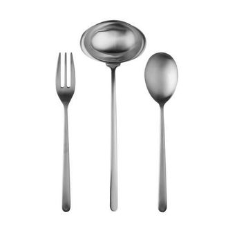 Mepra Linea Serving Set - 3 Pieces in Ice Silver at Nordstrom