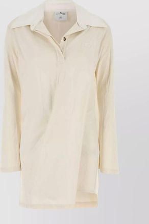 Courrèges cotton blend polo dress with collared neck