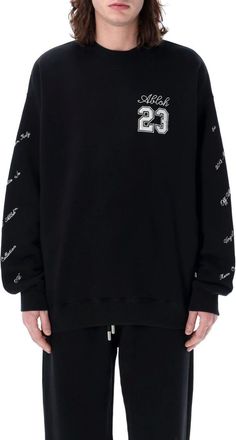 Off-white Black Crew Neck Sweatshirt