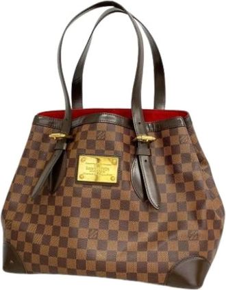 Louis Vuitton Pre-owned Tote Bags, female, Brown, Size: ONE SIZE Pre-owned Hampstead MM Tote Bag