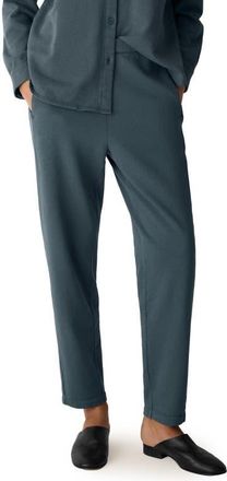 Eileen Fisher Slouch Organic Cotton Ankle Pants in Eucalyptus at Nordstrom, Size X-Large