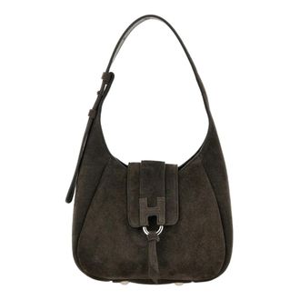 Hogan Tassen, Dames, Bruin, ONE Size, Leer, Schoudertas