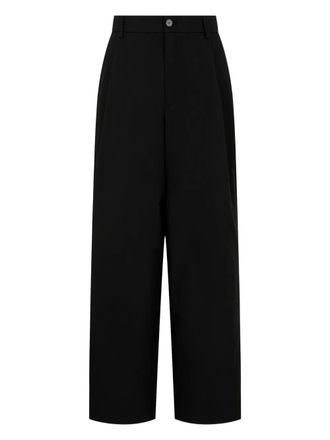 STUDIO TOMBOY wide-leg trousers - unisex - Cotton/Polyester - L - Black
