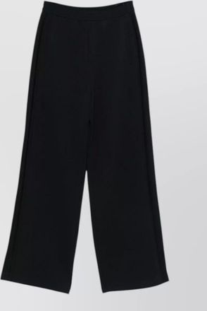 Emporio Armani cotton trousers elastic waistband side pockets