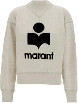 Isabel Marant Moby Sweatshirt - Dames - Sweatshirts - Beige - XS - Katoen - Hoodies & sweatvesten
