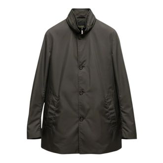 Moorer Single-Breasted Coats, male, Green, Size: 2XL Borromini-WK Jacket
