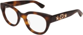 Gucci Stijlvolle Brillenmodel Gg 0209O - unisex - Brillen - Veelkleurig - 48 MM - Accessoires