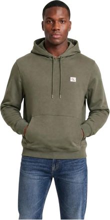 Calvin Klein Jeans Hombre, Sudaderas, Verde, Talla: M
