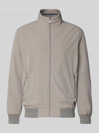 Christian Berg Jacke mit Stehkragen in Mittelgrau, Gr&ouml;&szlig;e 3XL