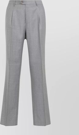 Etro single pleat trousers with front darts detail
