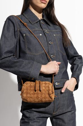 Bottega Veneta Shoulder Bag Concert, Womens, Brown
