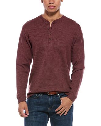 Weatherproof Vintage Weatherproof Vintage Variegated Microstripe Waffle Henley