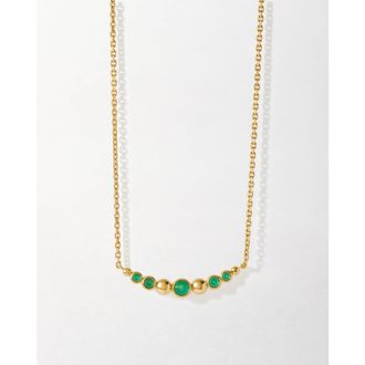 Edge of Ember Serena Green Onyx Necklace at Nordstrom, Size 17
