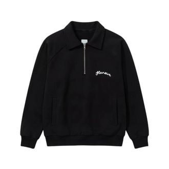 Flaneur Signature Raglan Half Zip - Jackets - Hombre - Negro - XL