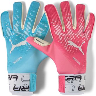 Puma Mens Male ULTRA Grip 1 Tricks Hybrid Football Goalkeeper Gloves - Pink - Size 10.5 (Gloves)