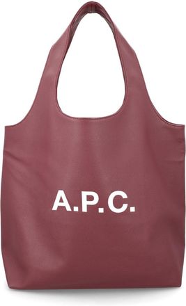 A.P.C. Neutrals Ninon Minimalist Polyurethane Tote Bag
