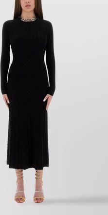 Paco Rabanne cashmere slim-fit midi dress