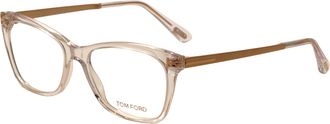 Tom Ford Womens 52mm Crystal Opticals