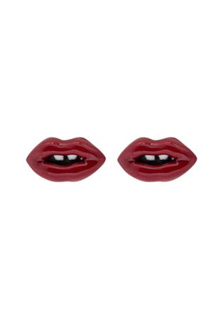 Marc Jacobs Lips Stud Earrings - Gold - One Size