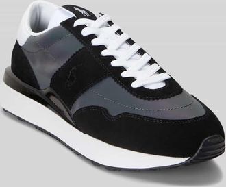 Polo Ralph Lauren Low Top Sneaker mit Veloursleder in Black, Gr&ouml;&szlig;e 40