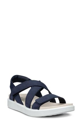 Ecco Soft Cross Strap Sandal in Marine at Nordstrom, Size 8-8.5Us