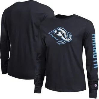 Champion Womens Champion Black Utah Mammoth 2-Hit Long Sleeve T-Shirt at Nordstrom, Size X-Large