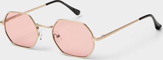 Simons Womens Cherie hexagonal sunglasses