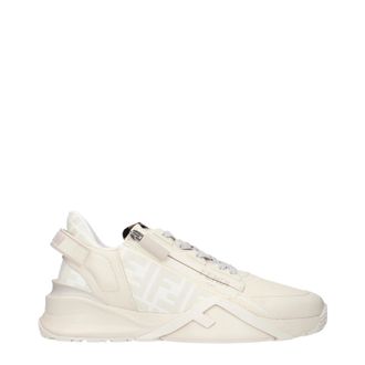 Fendi Sneakers Flow Herren Leder Beige