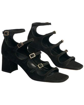 Marion Parke Francine Block Suede Sandal