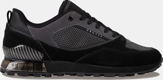 Cruyff Mens Snyper Trainers in Black Grey Mesh - Size UK 6