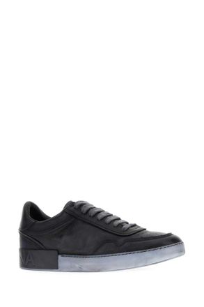 Dolce & Gabbana Leather Low-Top Sneaker - Black