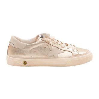 Golden Goose May Sneaker - Dames - Schoenen - Beige - Maat: 36 EU Katoen