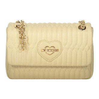 Love Moschino Shoulder Bags, female, Beige, Size: ONE SIZE Quilted Shoulder Bag