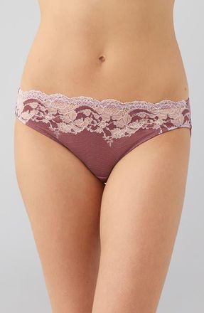 Wacoal Modern Affair Bikini in Rose Brown/Cradle Pink at Nordstrom, Size X-Large