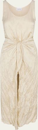 Anemos The D. K. Crinkle Wrap Midi Dress