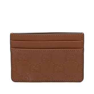 Gucci Pre-owned Gucci Guccissima Card Holder Unisex OE6HLNUEF282CAO8