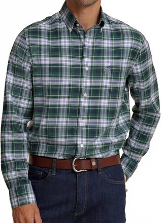 Southern Tide Gordon Tartan Skipjack Sport Shirt In Salt Meadow
