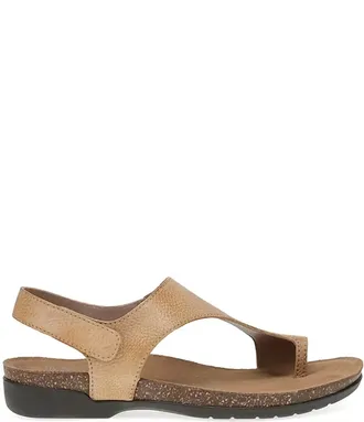 Dansko Womens Reece Leather Sandals In Honey